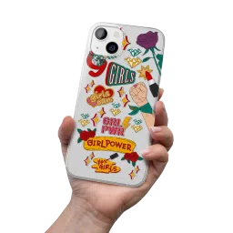 Macmerise SK Girl Power Silicone Back Cover for Apple iPhone 14 Plus (Supports Wireless Charging, Multi Color) image 4