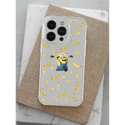 Macmerise Go Bananas Silicone Back Cover for Apple iPhone 14 Pro (Supports Wireless Charging, Multi Color) image 4