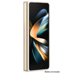 SAMSUNG Slim Soft UL-Certified Recycled Back Cover for SAMSUNG Galaxy Z Fold4 (All Around Edge Protection, Sand) image 4