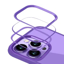 GRIPP Clarion Hard Polycarbonate & Silicone Back Cover for Apple iPhone 14 Pro Max (Drop Protection, Purple) image 4