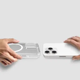 GRIPP Neo Xtreme Hard TPU & Polycarbonate Back Cover for Apple iPhone 15 Pro (MagSafe Compatible, Clear) image 4