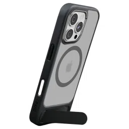 Croma TPU Back Cover with Tempered Glass for Apple iPhone 16 Pro (Magsafe Compatible, Matte Black) image 5