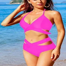 esspee enterprises Halter Neck Swim Bikini Set image 3