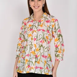 KALINI Women Pure Cotton Jaipuri Printed Short Top-picture-41