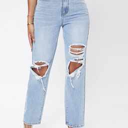 LULU & SKY Women Straight Fit High-Rise Highly Distressed Heavy Fade Jeans-picture-19