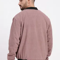 SHOWOFFFF Men Acrylic Windcheater Bomber Jacket image 5