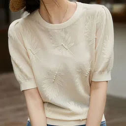StyleCast Women Puff Sleeves T-shirt-image-1
