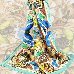 KLISHAA ART Printed Silk Scarf image 4
