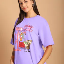 Metronaut Women Typography 2 Printed Drop-Shoulder Sleeves T-shirt image 5