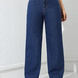 DressBerry Women Comfort Straight Fit High-Rise Light Fade Acid Wash Stretchable Jeans-picture-37