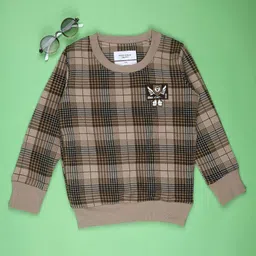 V-Mart Boys Checked Sweatshirt-picture-10