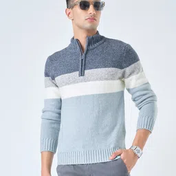 Peregrine by Pantaloons Men Colourblocked Pullover-picture-54