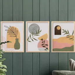 walllane Modern Wall Art With Frame Home Decor Wall Painting For Living Room Office Bedroom image 3