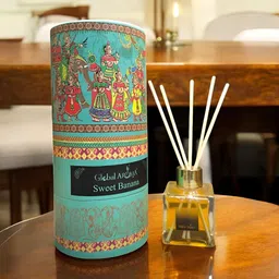 GLOBAL AROMA Blue & Red Sweet Banana Reed Aroma Oil Diffuser & Sticks 100ml-picture-19