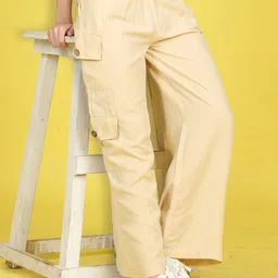 Cutiekins Girls Mid-Rise Cargos Trousers-picture-18