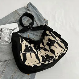 StyleCast Checked Structured Handheld Bag with Applique-picture-14