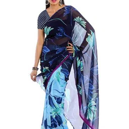 KANOODA Women Blue Sarees-image-50