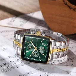 GIORDANO Men Dial & Stainless Steel Bracelet Style Straps Analogue Watch GZ-50138-55-picture-31