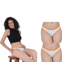 ORLIZEA Pack of 2 Women Low-Rise Cotton Blend Thongs-picture-16