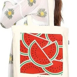the sack co Unisex Printed Oversized Shopper Tote Bag image 3