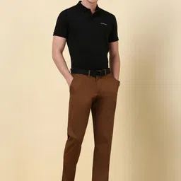 Allen Solly Men Regular Fit Mid-Rise Trousers image 2