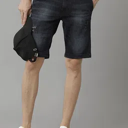 Voi Jeans Men Washed Cotton Denim Shorts-picture-41