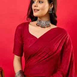 Anouk Ethnic Motifs Zari Tussar Saree image 2