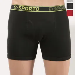 Sporto by Macho Pack Of 4 Mid-Rise Long Trunks-picture-15