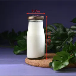 1ST TIME Set 2 Transparent Glass Solid Freezer Safe Water Bottle image 3