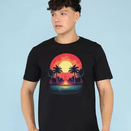 BRAWNY BATTLER Men Graphic Printed Regular Fit Pure Cotton T-shirt-picture-30
