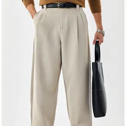 Snitch Men High-Rise Pleated Trousers-picture-20
