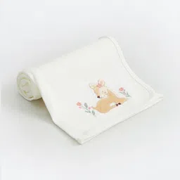 Juniors by Babyshop Cream-Coloured & Brown Single Bed Blanket-picture-45