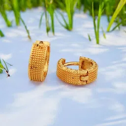 SHREE KRISHNA SHOPPING Unisex Gold-Plated Brass Earrings-picture-37