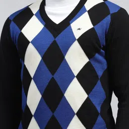 Monte Carlo Men V-Neck Long Sleeves Woollen Pullover image 4