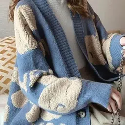 StyleCast Women Typography Long Sleeves Longline Cardigan image 2