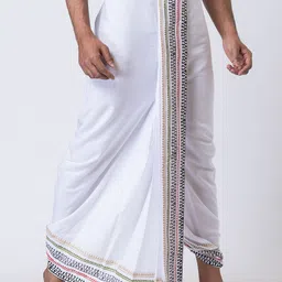 Nakshi Men Printed Pure Cotton Dhotis image 5