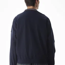 Jack & Jones Men Mandarin Collar Solid Bomber Jacket image 4