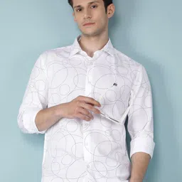 Crimsoune Club Men Classic Slim Fit Opaque Printed Casual Shirt-image-97