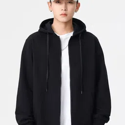 StyleCast x Revolte Men Solid Hooded Neck Long Sleeves Sweatshirt-picture-24
