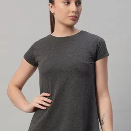 appulse Women Raw Edge Slim Fit T-shirt-image-21