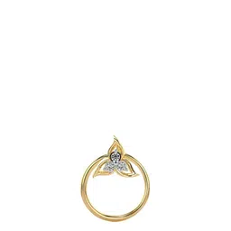 VALANOVA Women Yellow Gold 0.19 gm Lab Grown Nosepin Diamond 14 Kt-picture-31