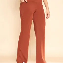 COLOR CAPITAL Pack Of 3 Women High Rise Antimicrobial Flared Gym Tights image 4