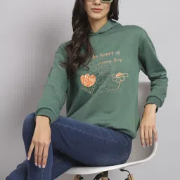CORSICA Women Polyester Printed Hooded Pullover Sweatshirt-image-39
