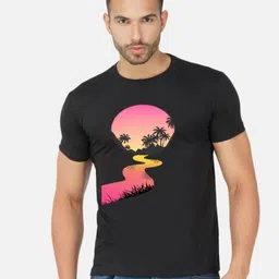 GLOBAL NOMAD Men 2 Printed Bio Finish Applique T-shirt image 3