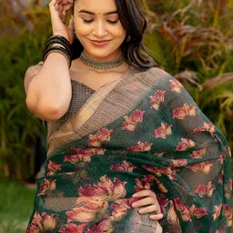 KALINI Floral Saree image 5