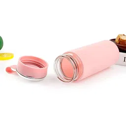 WELOUR Multicoloured Set of 3 Glass Water Bottle image 5