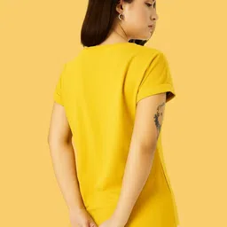 Mast & Harbour Women Graphic Printed Round Neck Short Sleeves T-shirt image 2