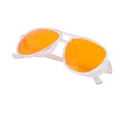 Arzonai Unisex Yellow & White Round Sunglasses-picture-14