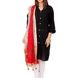 PK HUB Art Silk Tie and Dye Dupatta-image-77