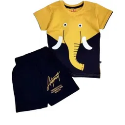 STGARMENT Kids-Boys Yellow Clothing Set-picture-35
